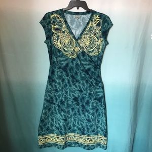 Athleta Nectar faux wrap dress in tattoo. XL